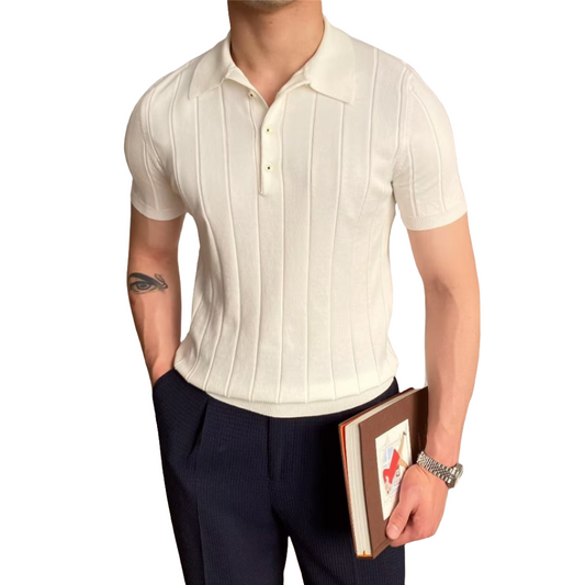 Cannes Ribbed Cotton Polo